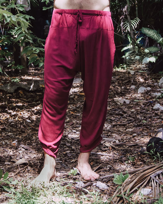 Bohemian effortless natural fabric pants