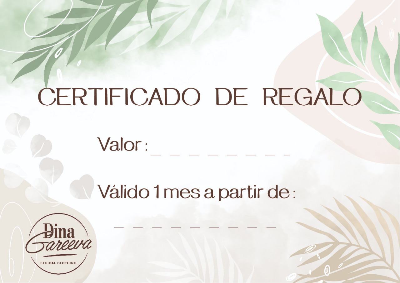 Certificado de regalo